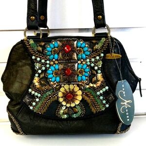 Mary Frances Leather Handbag